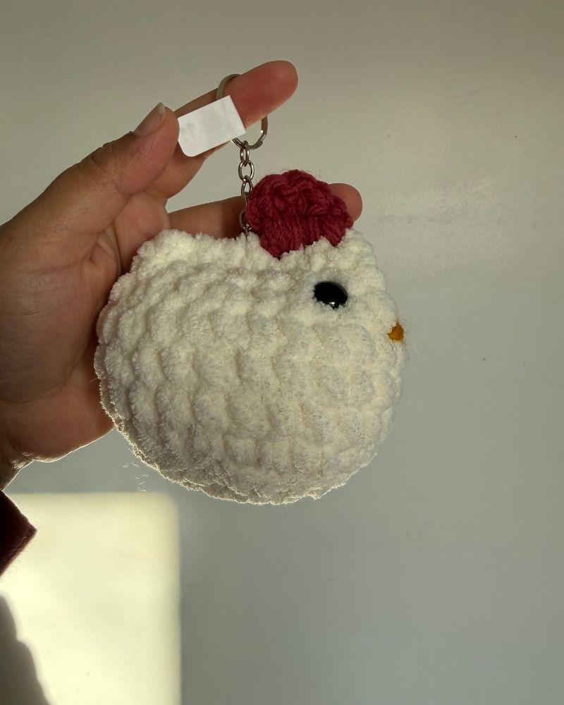 Handmade Chicken Keychain