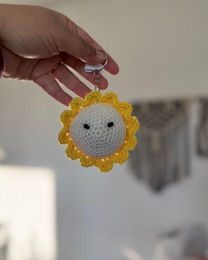 Handmade Sun Keychain