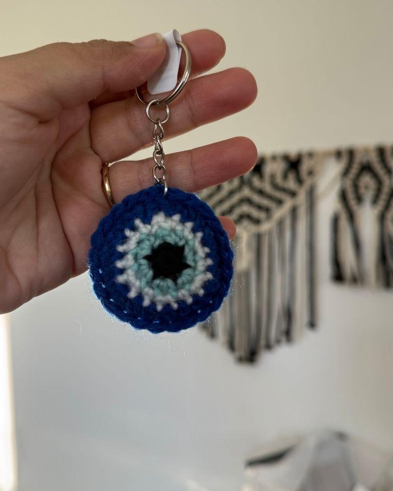 Handmade Evil Eye Keychain
