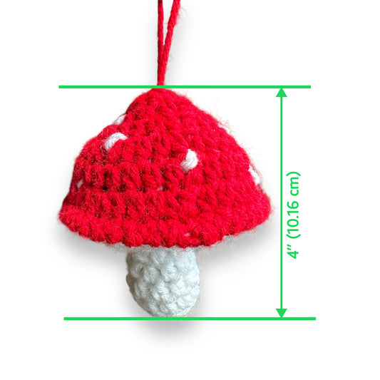 Mushroom Christmas Tree Ornament Crochet Pattern