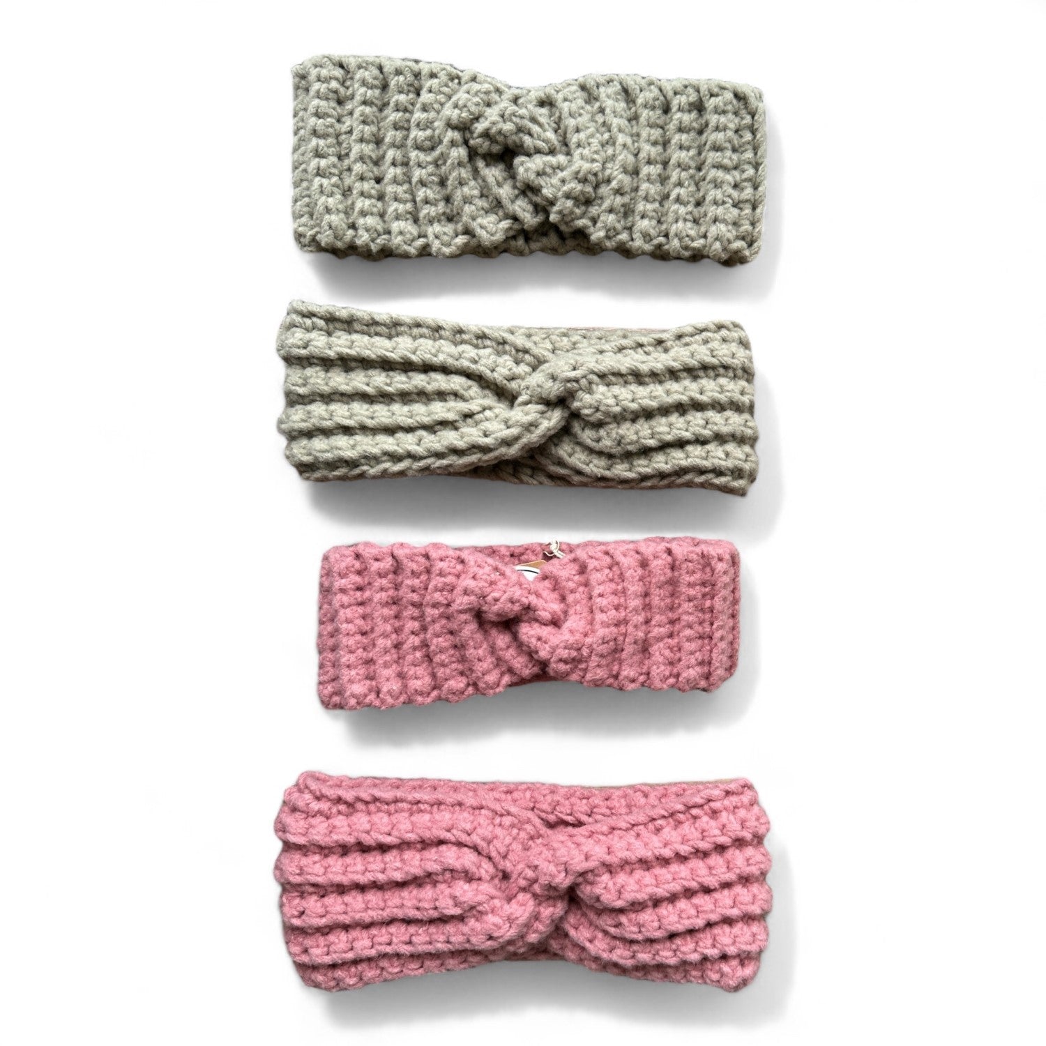 Crochet Headbands White Background