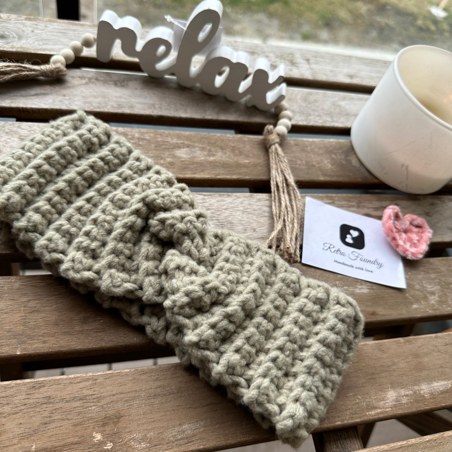 Bernat Forever Fleece Crochet Earwarmer Headband