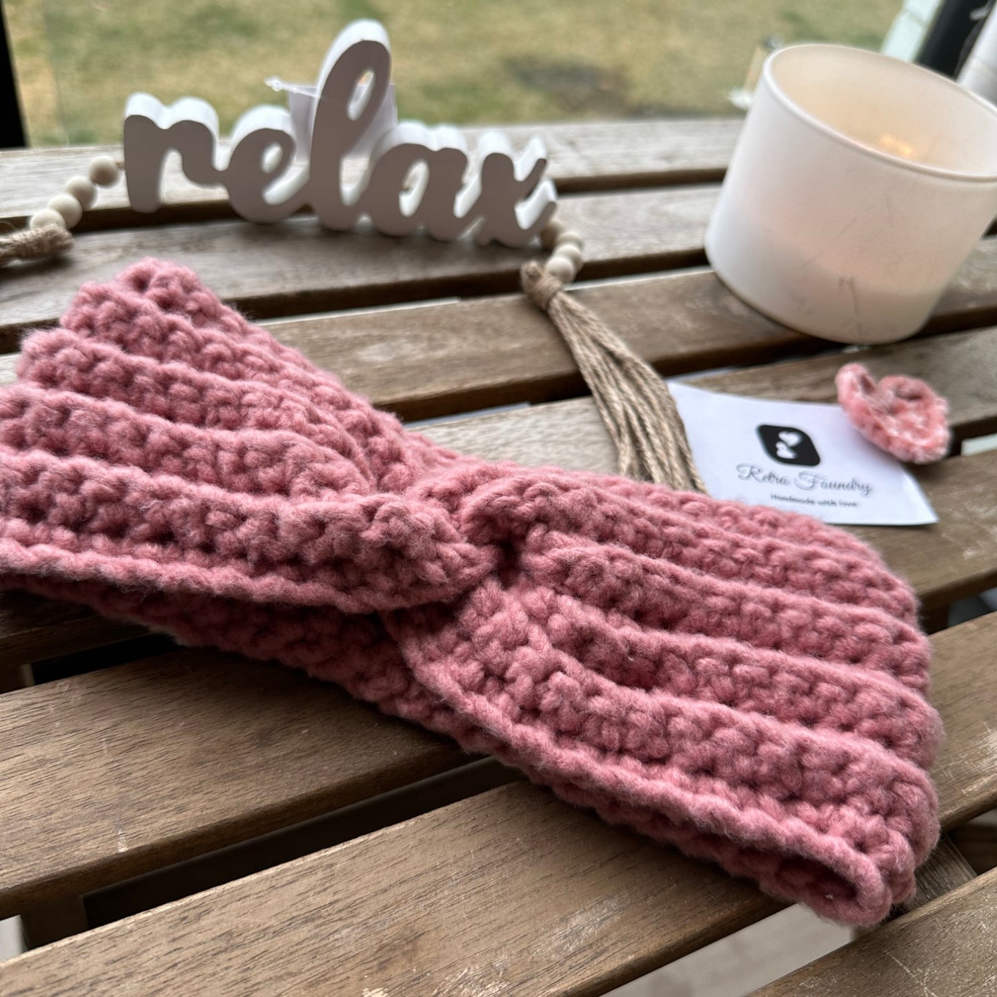 Bernat Forever Fleece Crochet Earwarmer Headband