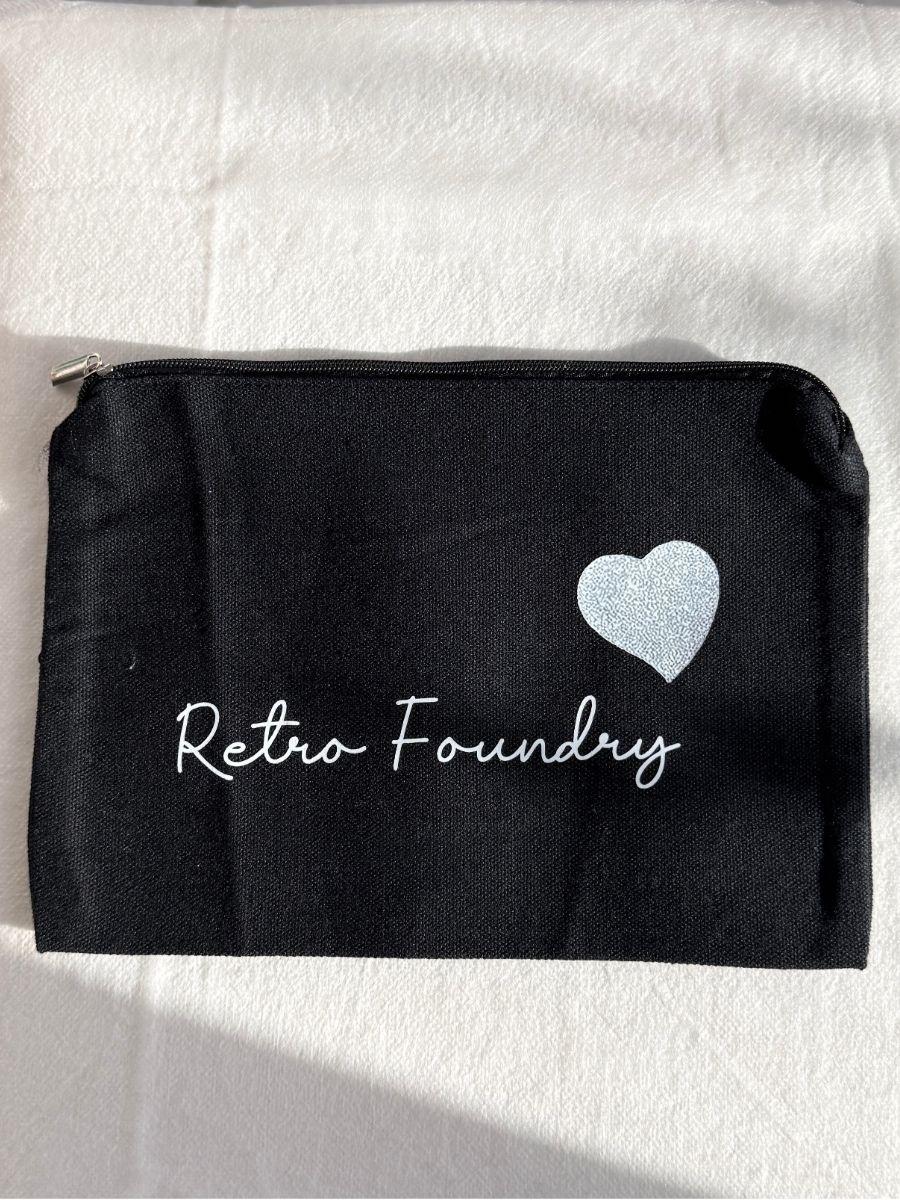 Retro Foundry Branded Makeup Pouch
