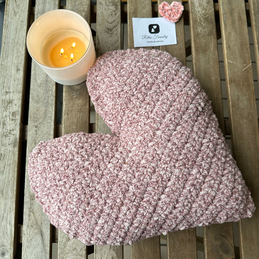 Bernat Sweetheart Crochet Heart Pillow