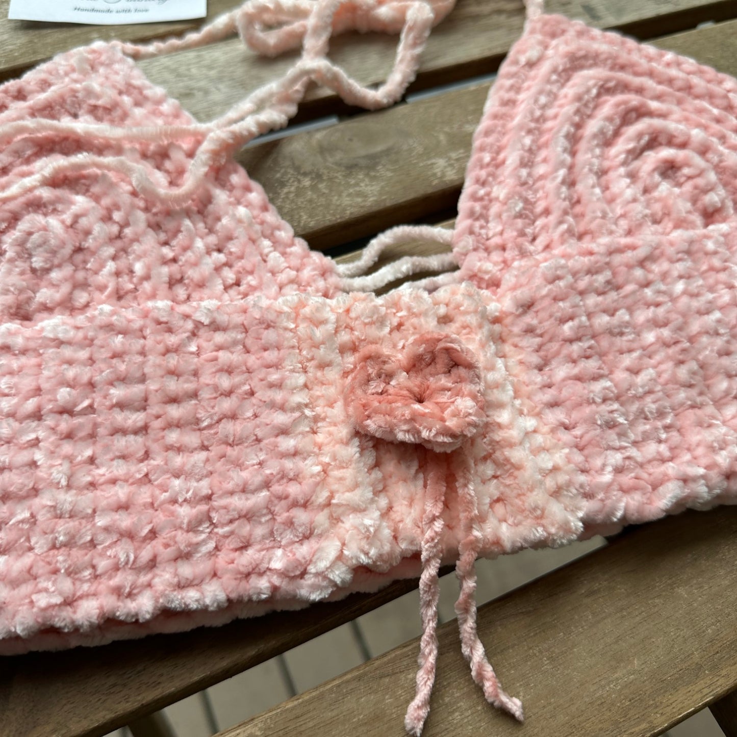 Velvet Valentine Crochet Bralette