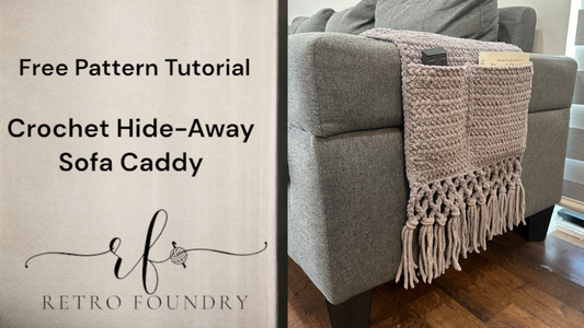 Crochet Hide-Away Sofa Caddy Pattern Tutorial