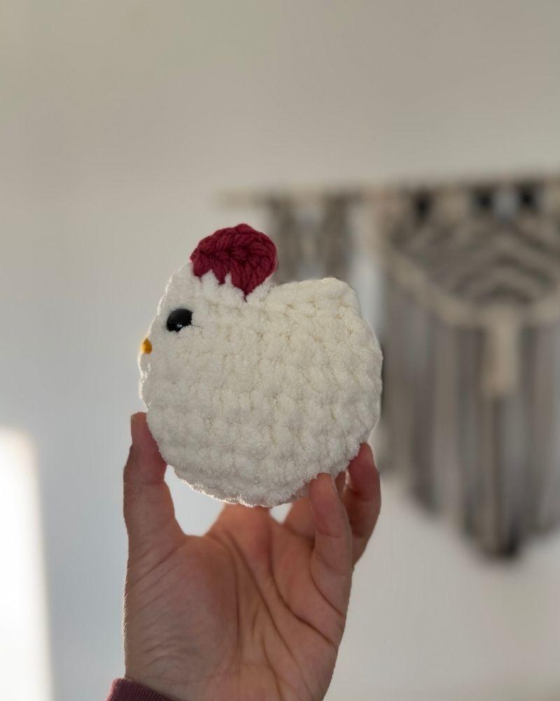 Handmade Chicken Keychain
