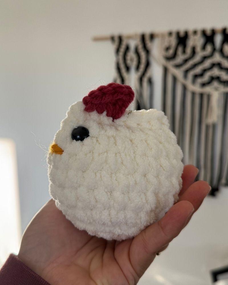 Handmade Chicken Keychain