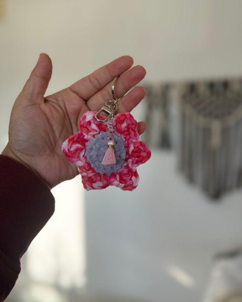 Handmade Daisy Flower Keychain