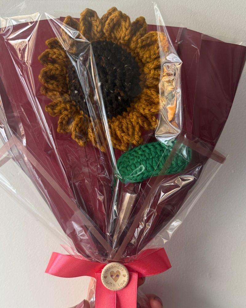 Handmade Single Sunflower Bouquet