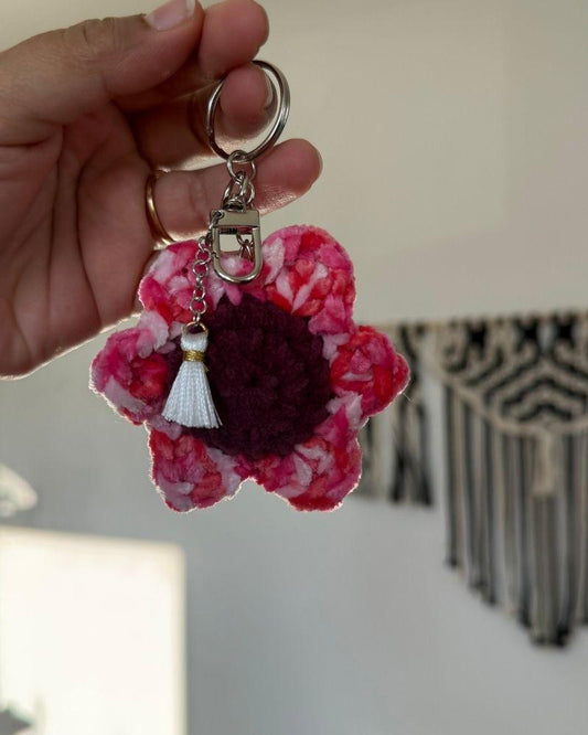 Handmade Daisy Flower Keychain