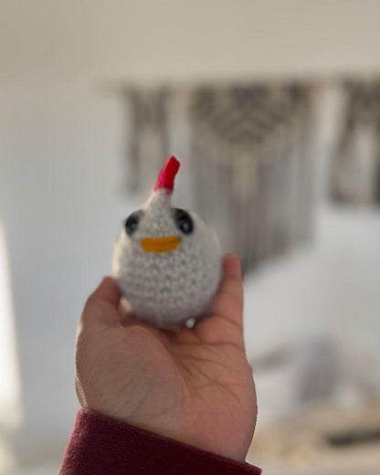Handmade Chicken Keychain