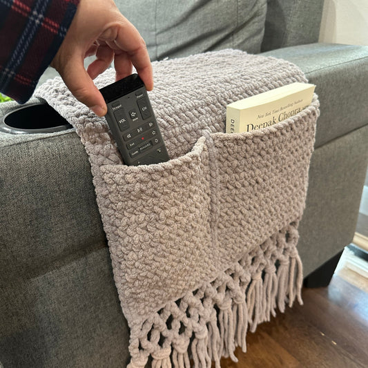 Crochet Hide-Away Sofa Caddy - Home Decor & Organization