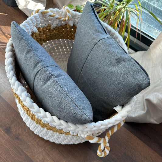 Handmade Crochet Bernat Plush Big Giant Boujee Basket - Home Decor & Organization