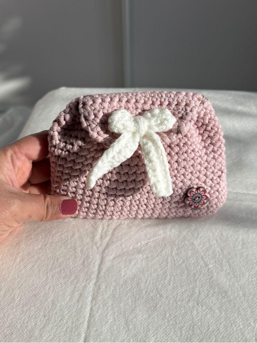Bernat Maker Handmade Pink Coin Purse