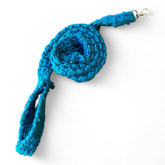 Crochet Dog Leash Flat White