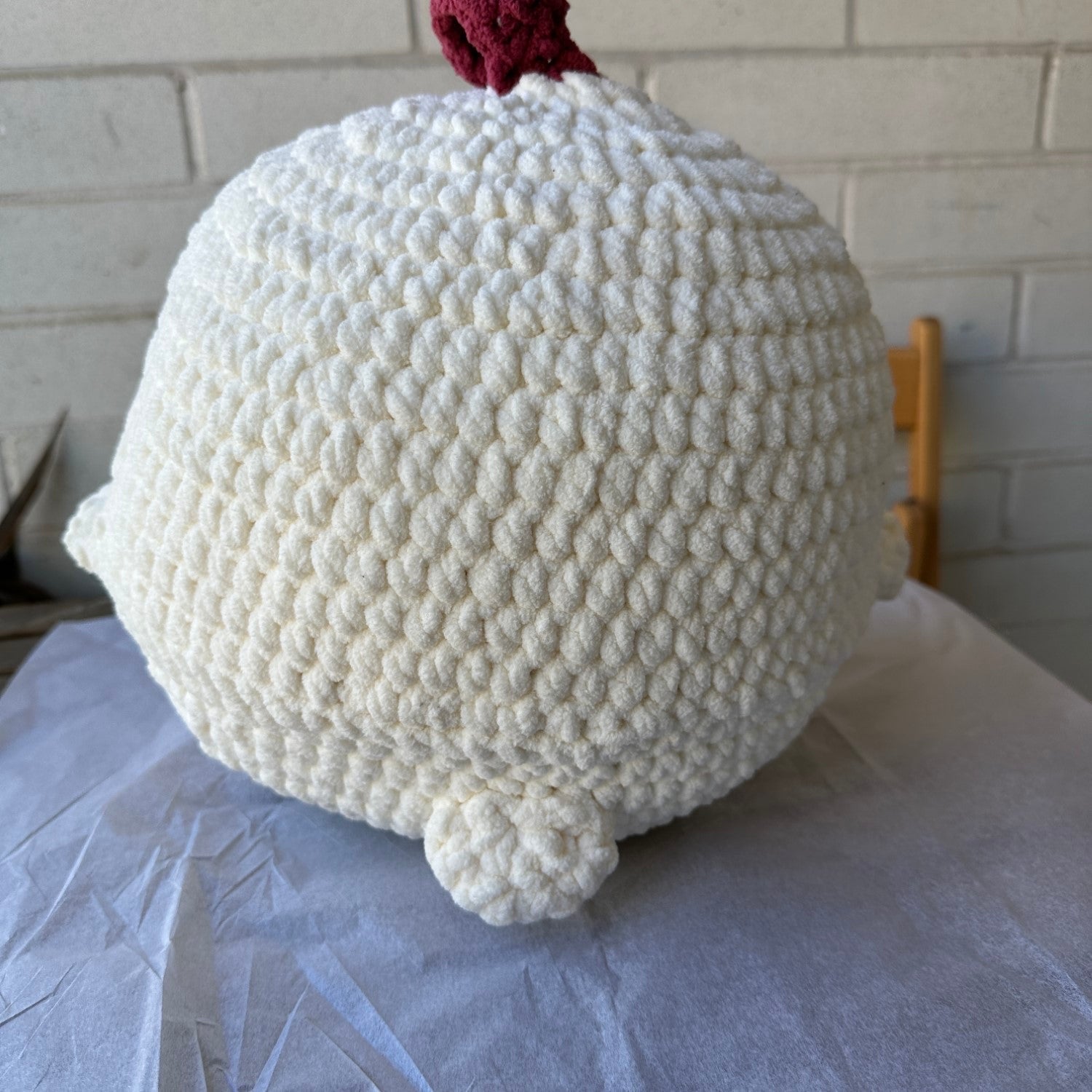 Crochet Fat Chicken Back Side