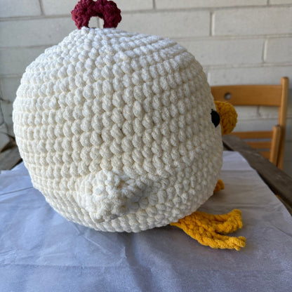 Crochet Fat Chicken Left Side Photo