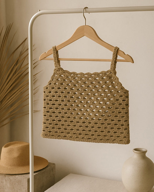 Dome Stitch Summer Crochet Top Pattern – Inclusive Digital PDF (XS–5XL)