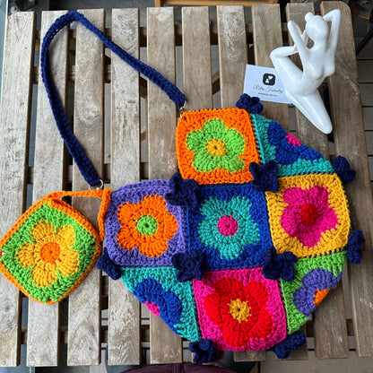 Blossom Bliss Crochet Floral Chic Bag