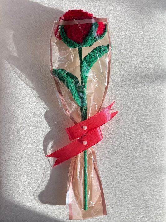 Handmade Single Crochet Rose Bouquet