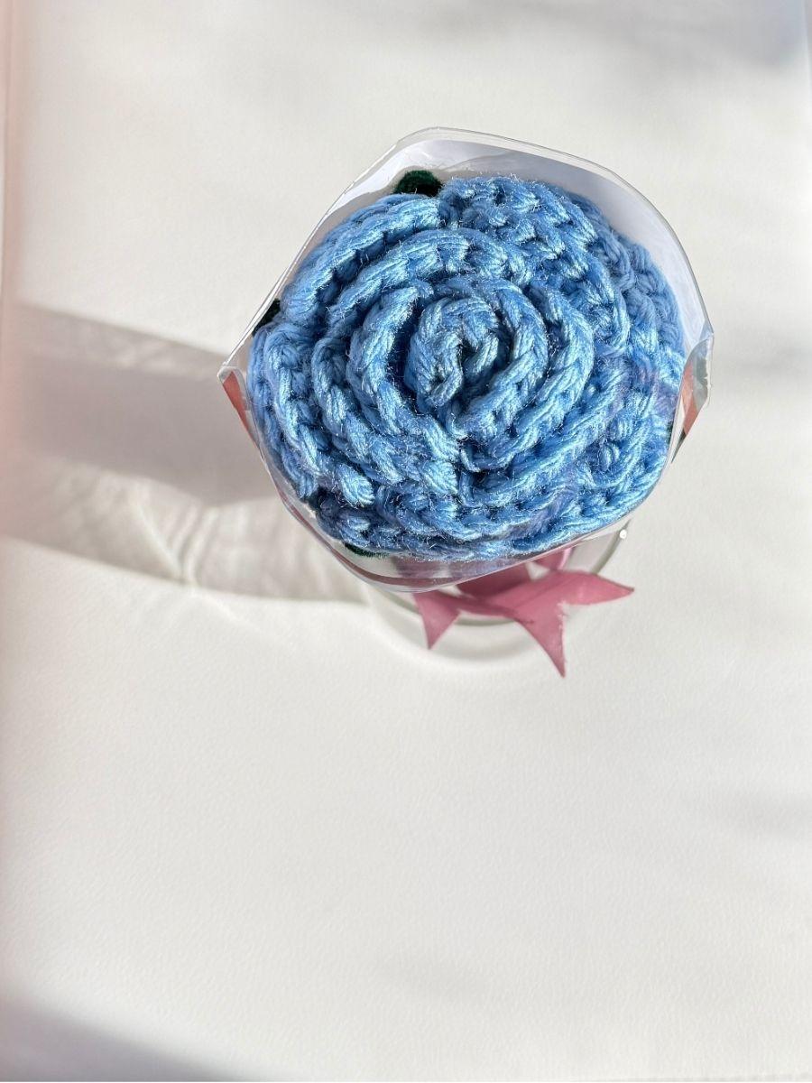 Handmade Single Crochet Rose Bouquet