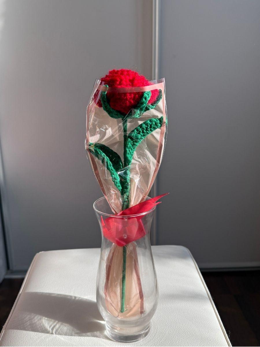 Handmade Single Crochet Rose Bouquet