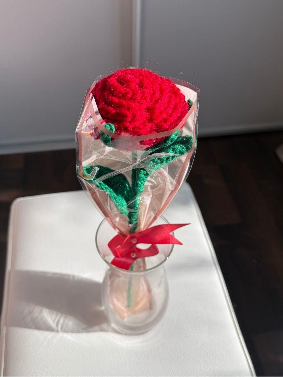 Handmade Single Crochet Rose Bouquet