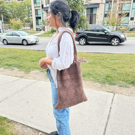 Cotton Mesh or Shopping Crochet Bag