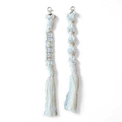 Macrame Key Chains White Background
