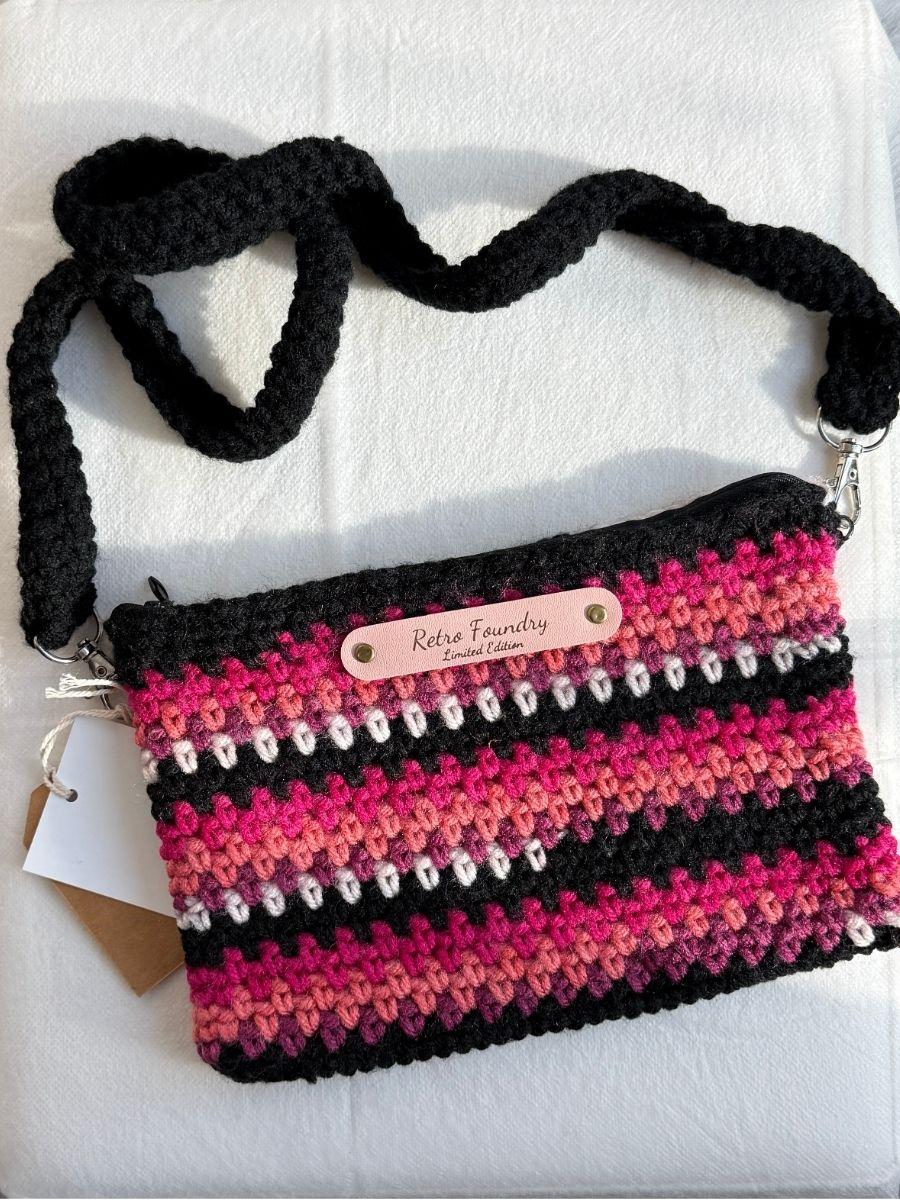 Moss Stitch Sling Bag 2 in 1 strap