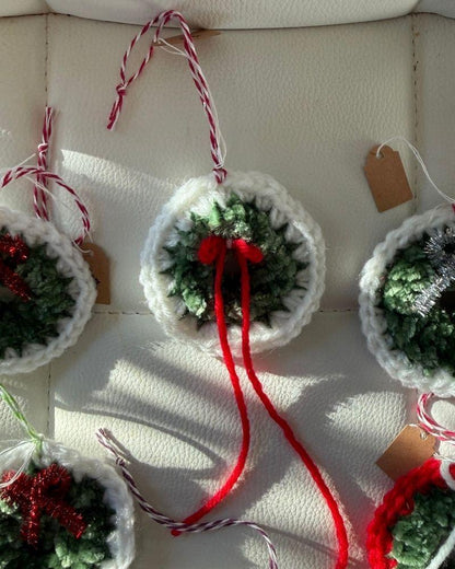 Handmade Wreath Christmas Ornament