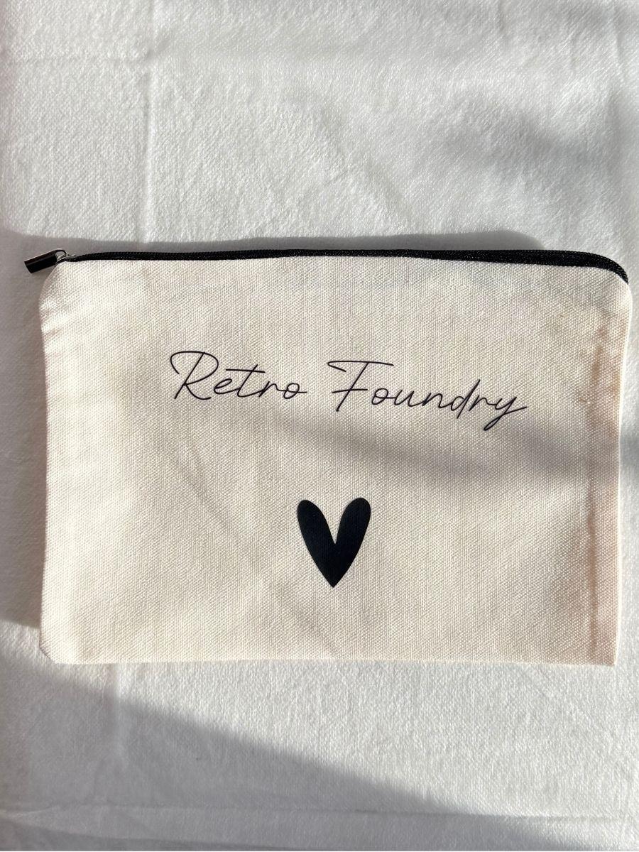 Retro Foundry Branded Makeup Pouch