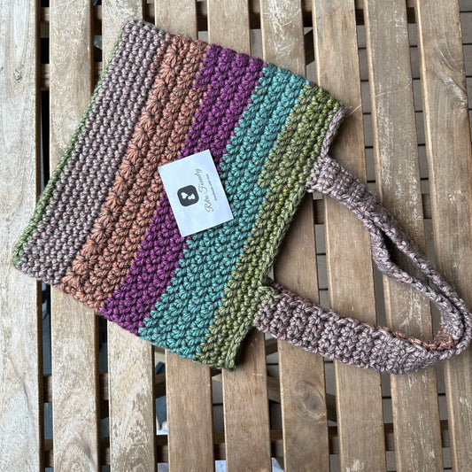 Smoked Fruit Crochet Shoulder Bag or Tote Bag