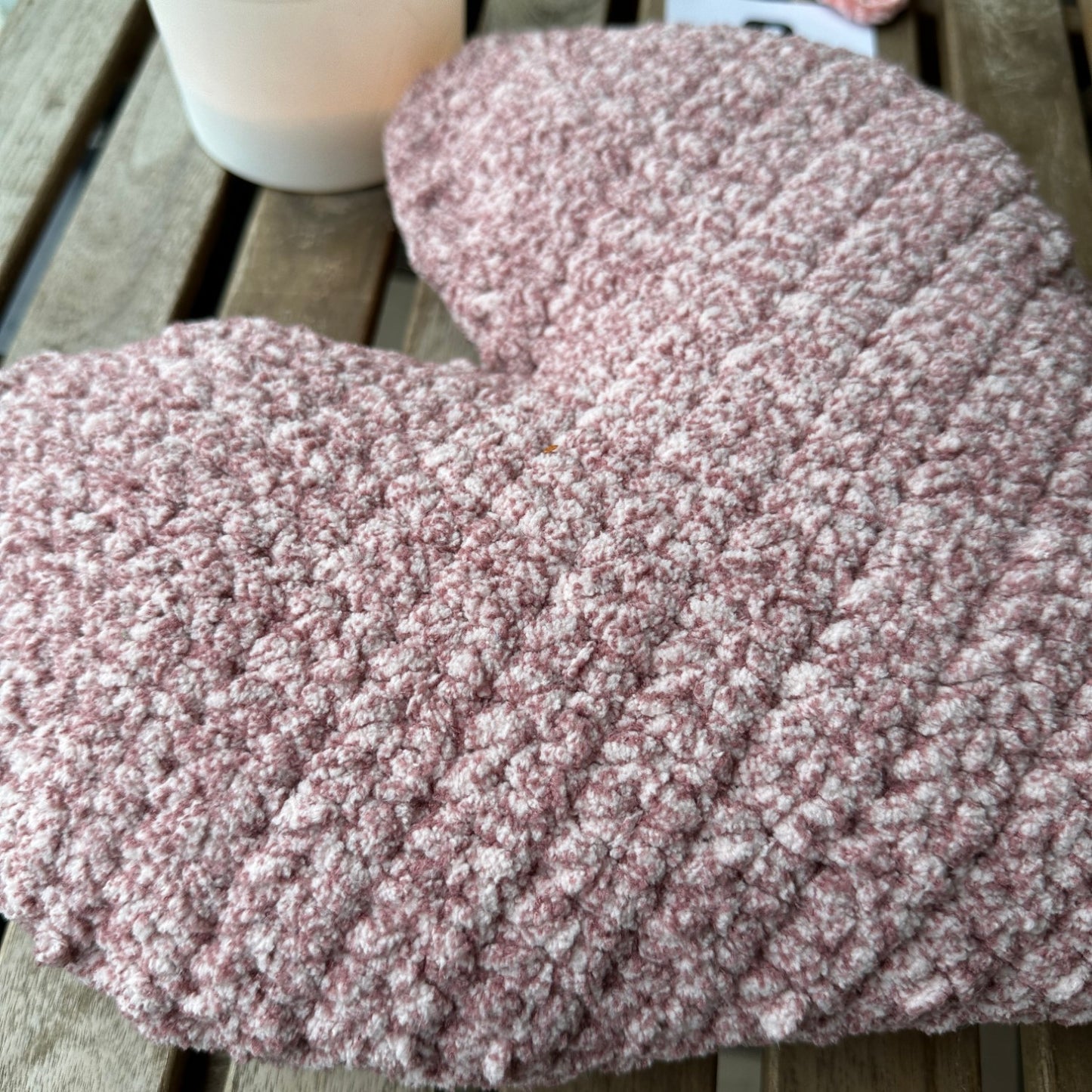 Bernat Sweetheart Crochet Heart Pillow