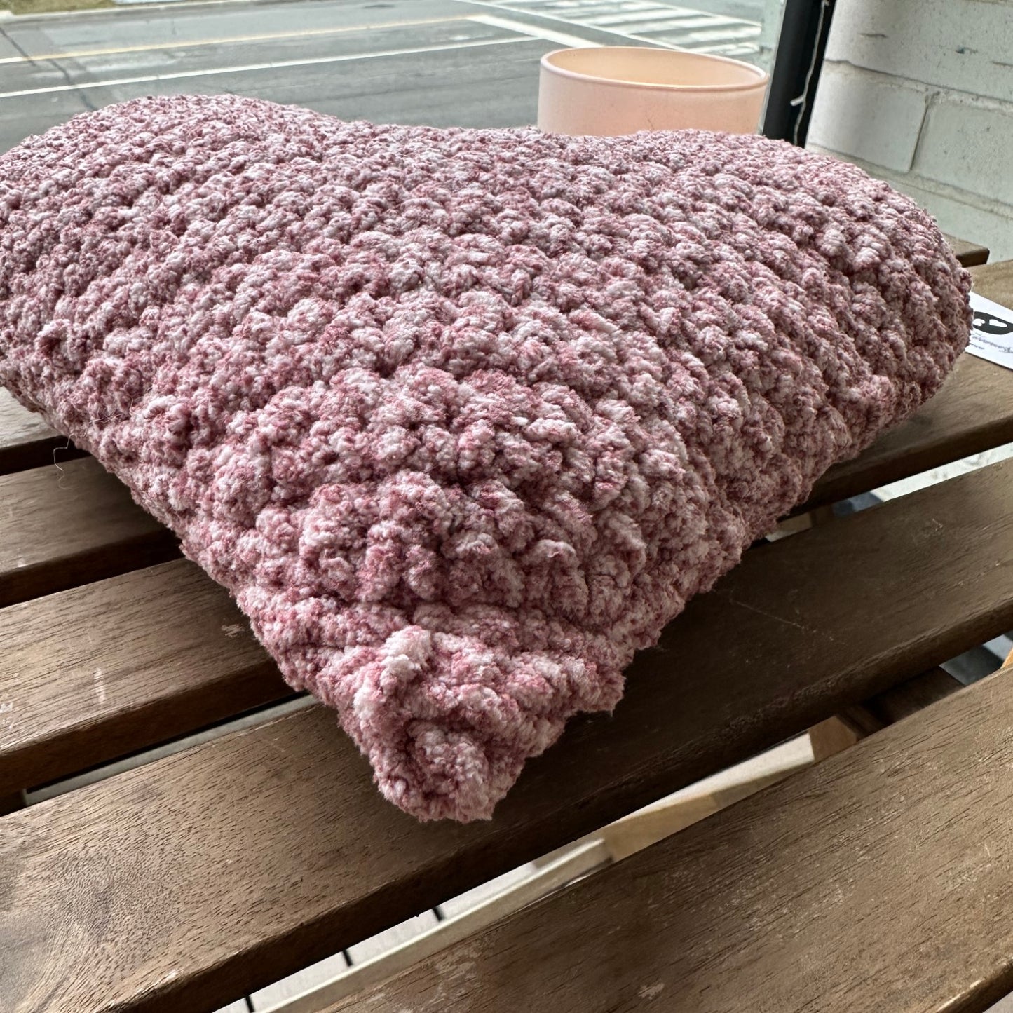 Bernat Sweetheart Crochet Heart Pillow