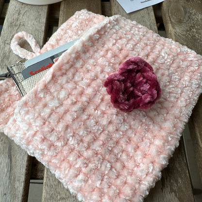 Bernat Velvet Crochet Sweetheart Wallet or Purse or Clutch