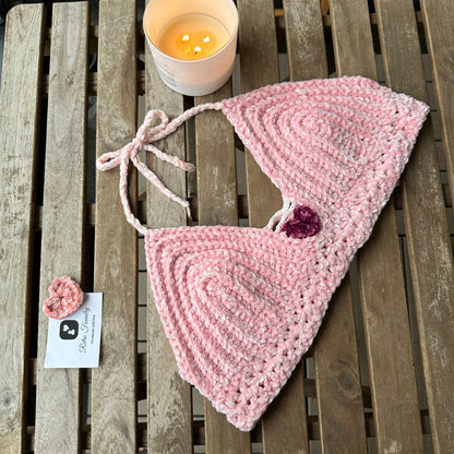 Velvet Valentine Crochet Bralette