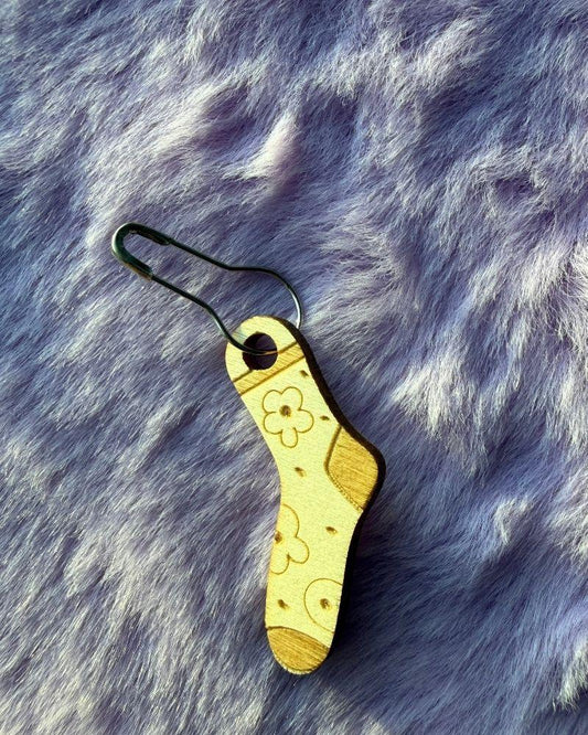 Wooden Sock Hanging Stitch Markers for Crochet & Knitting